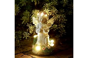Charming Solar Angel Statues: Illuminate Your Garden with Grace