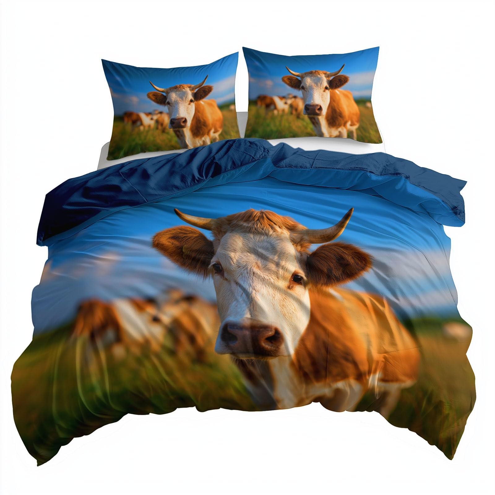 Juego de ropa de cama de 240 x 220 cm con funda de almohada, diseño de