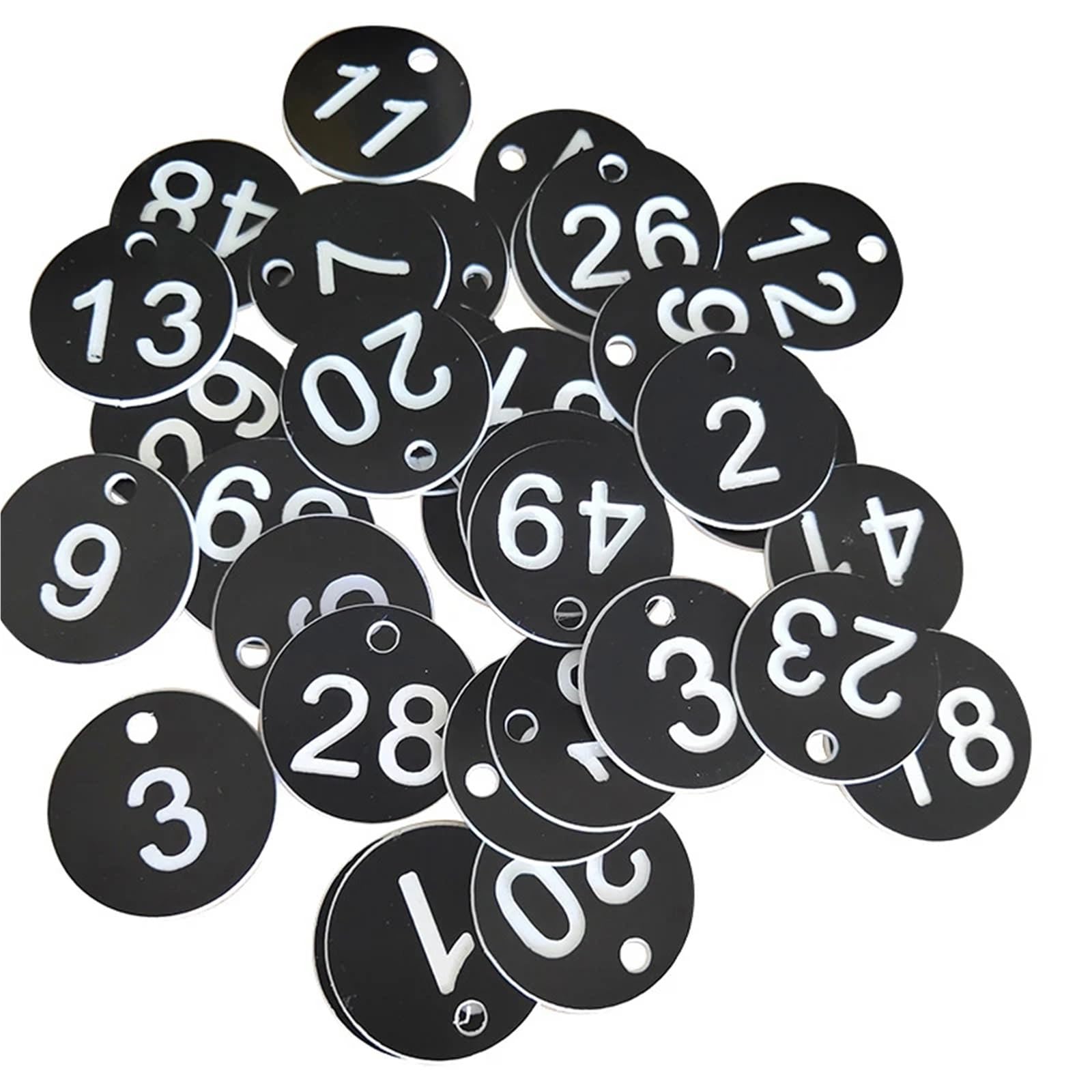 100 sztuk plastikowych etykiet numerycznych 1-100