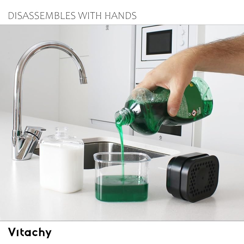 Soap dispenser with cloth holder - view 3
