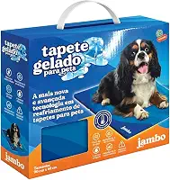 JAMBO PET Tapete Gelado Refrescante para Cães e Gatos Tamanho Grande 90 x 60