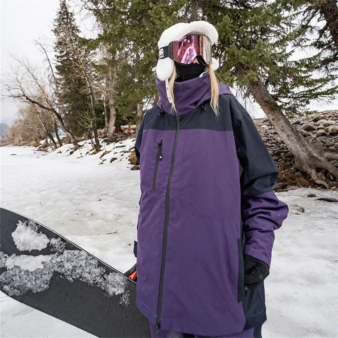 Giacche da sci invernali da donna, abbigliamento da neve, snowboard, sport, termica, con cappuccio, in cotone, come da immagine1 XXL, come da immagine1 , XXL