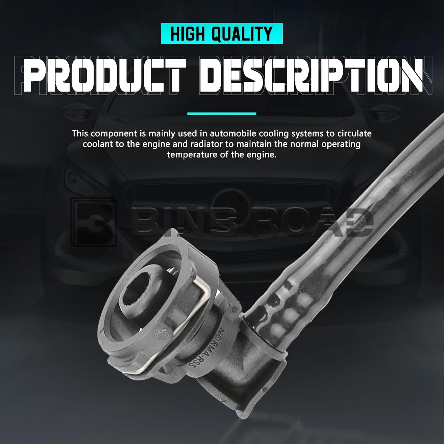 Coolant Water Pipe Kit 2465010325 + 2702031882 Compatible with Mercedes Benz A180 A200 A250 B180 B200 CLA180
