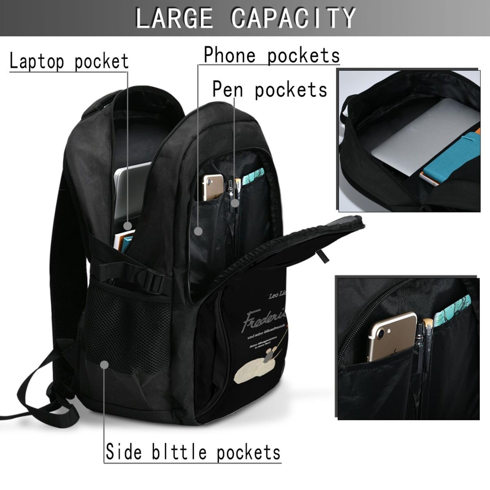 Amazon.co.jp: リュック レオ レオニ 絵本 バックパック USB充電