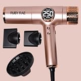 Ionic Hair Dryer 2000W, Professional Dual Voltage Blow Dryer with Diffuser, Lightweight Design, Fast Drying, Low Noise Technology, 3 Magnetic Attachments Suitable for All Hair Types