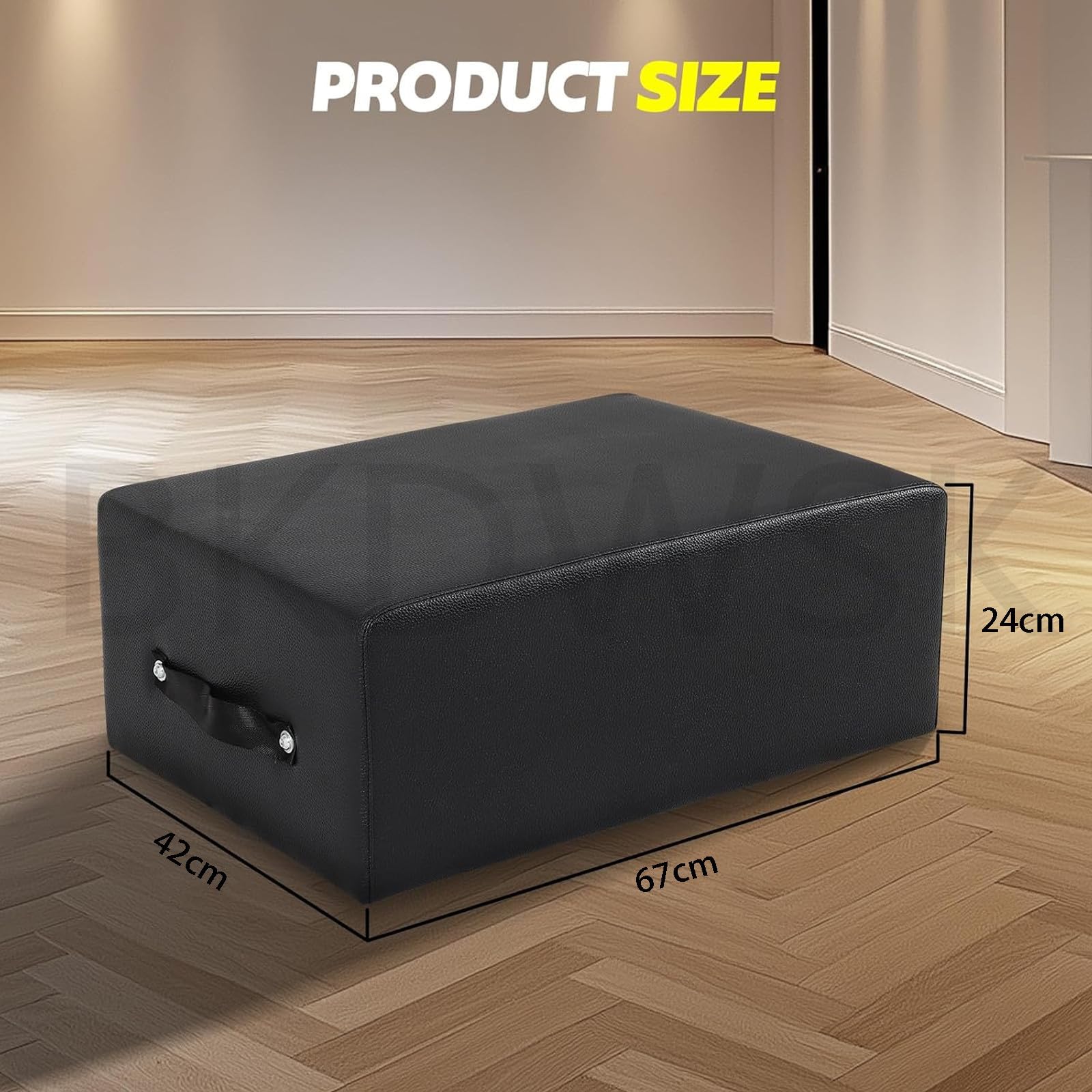 Pilates Sitting Box, 67 X 42 X 24 Cm, Accessori per Riformatori di Pilates per Esercizi per Migliorare la Gamma di Movimento, Flessibilità e Forza,A