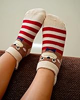Vista 2 de RATIVE - Calcetines antideslizantes con agarre para bebés, niños y niñas