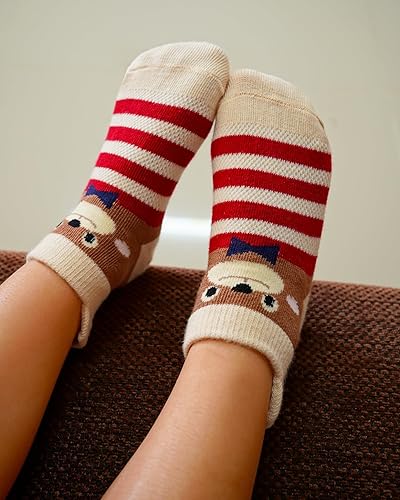 Miniatura 2 de RATIVE - Calcetines antideslizantes con agarre para bebés, niños y niñas