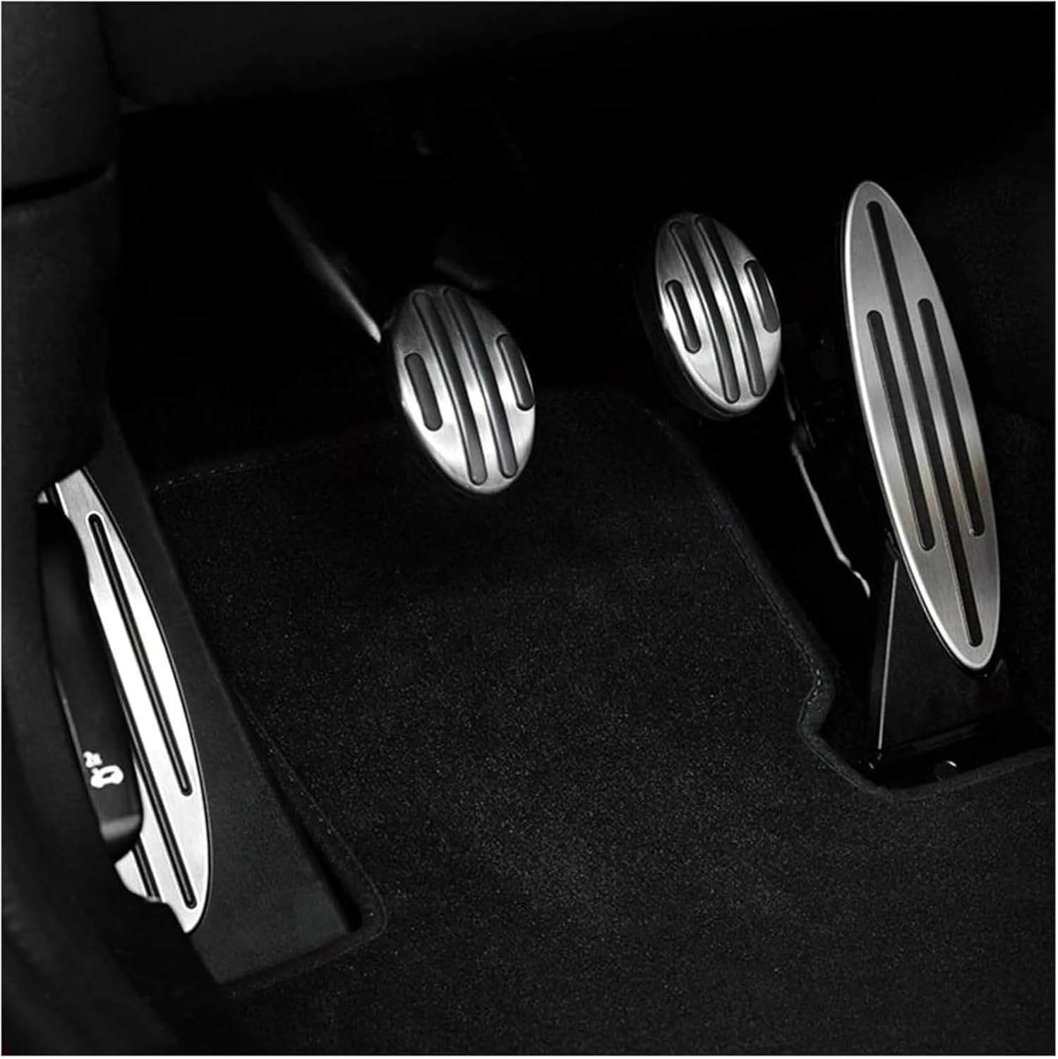 車のフットレスト カントリーマン JCW R56 用ミニハッチハードトップ用ペダルパッド ガス燃料 クラッチ ブレーキ