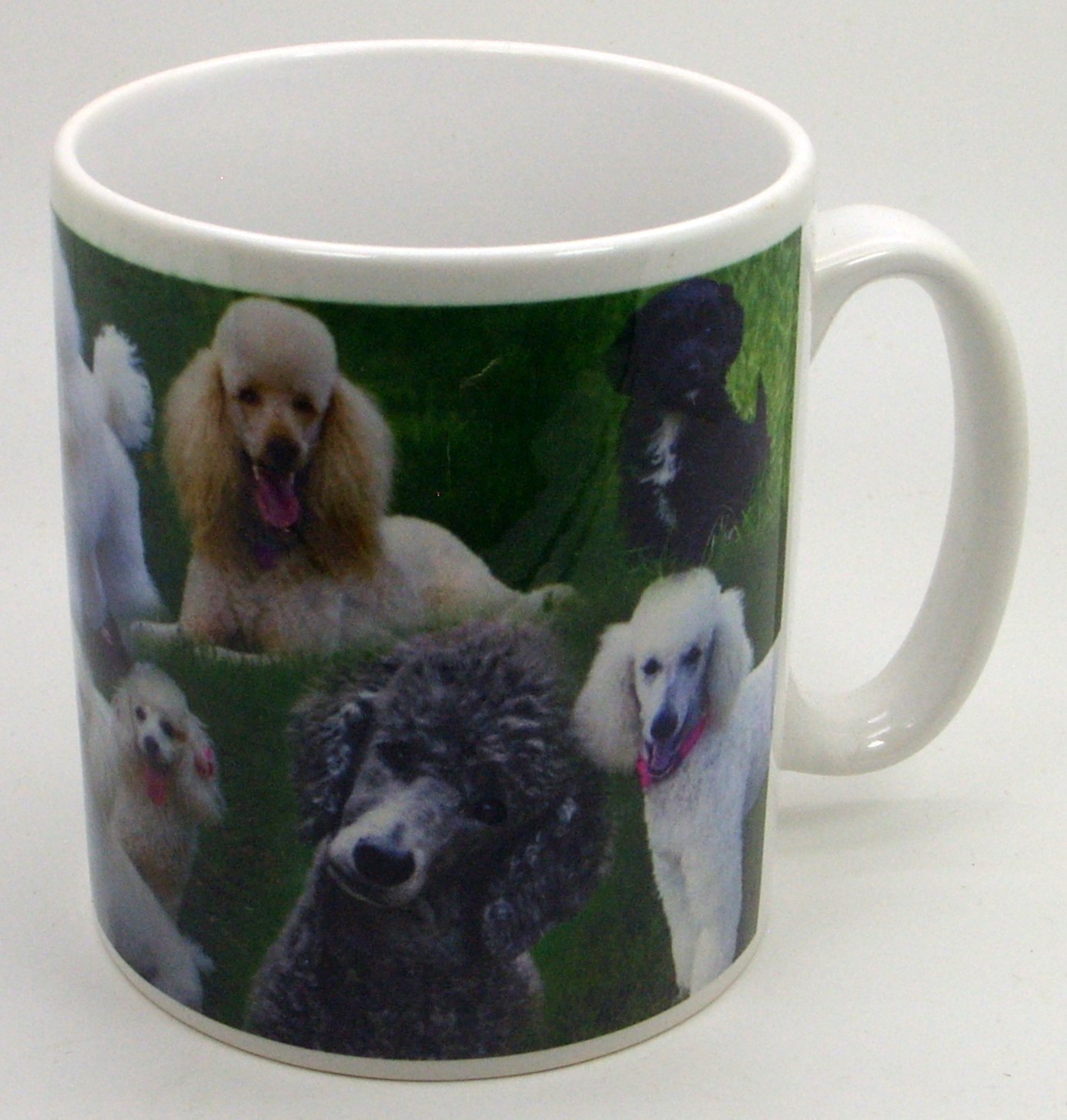 The Plate Collectors Shop Poodle Ceramic/Pottery Collage 10.5 0Z Mug ~ Hand Decorated In Stoke On Trent