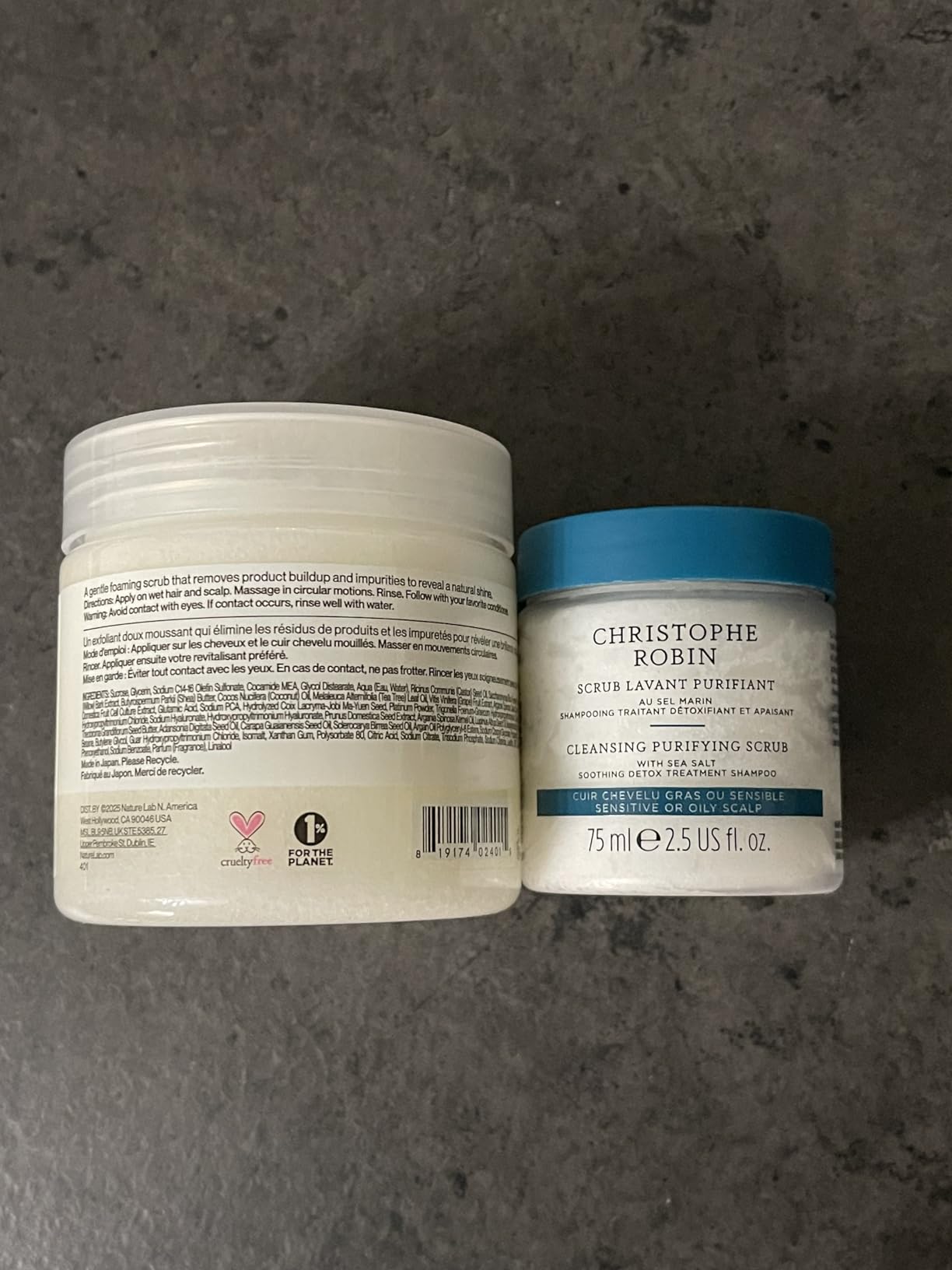 Christophe Robin Purifying Scalp Scrub with Sea Salt – Deep-Cleansing Detox Exfoliating Treatment for Oily Roots & Sensitive Scalps, Removes Build-Up & Soothes Irritation