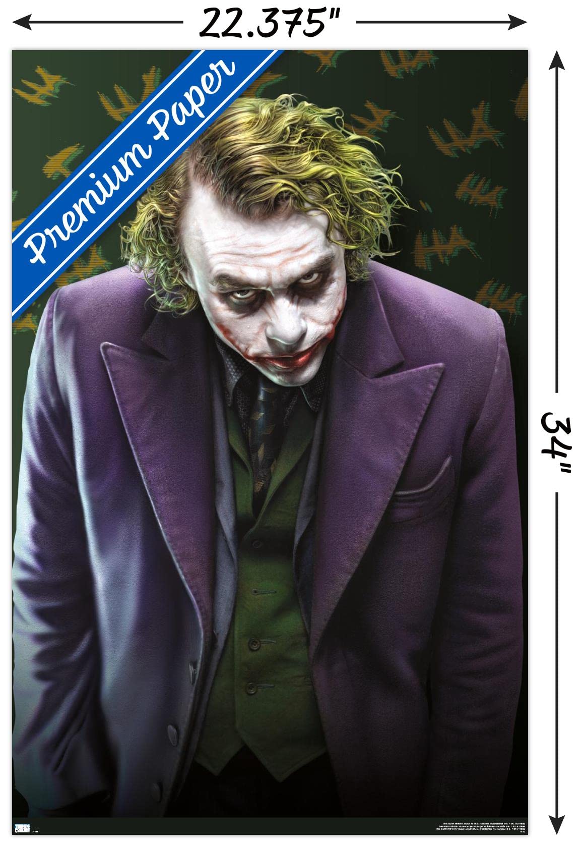 THE DARK KNIGHT ジョーカー シルクスクリーン ポスター Amazon.com: Trends International DC Comics - The Dark Knight - The