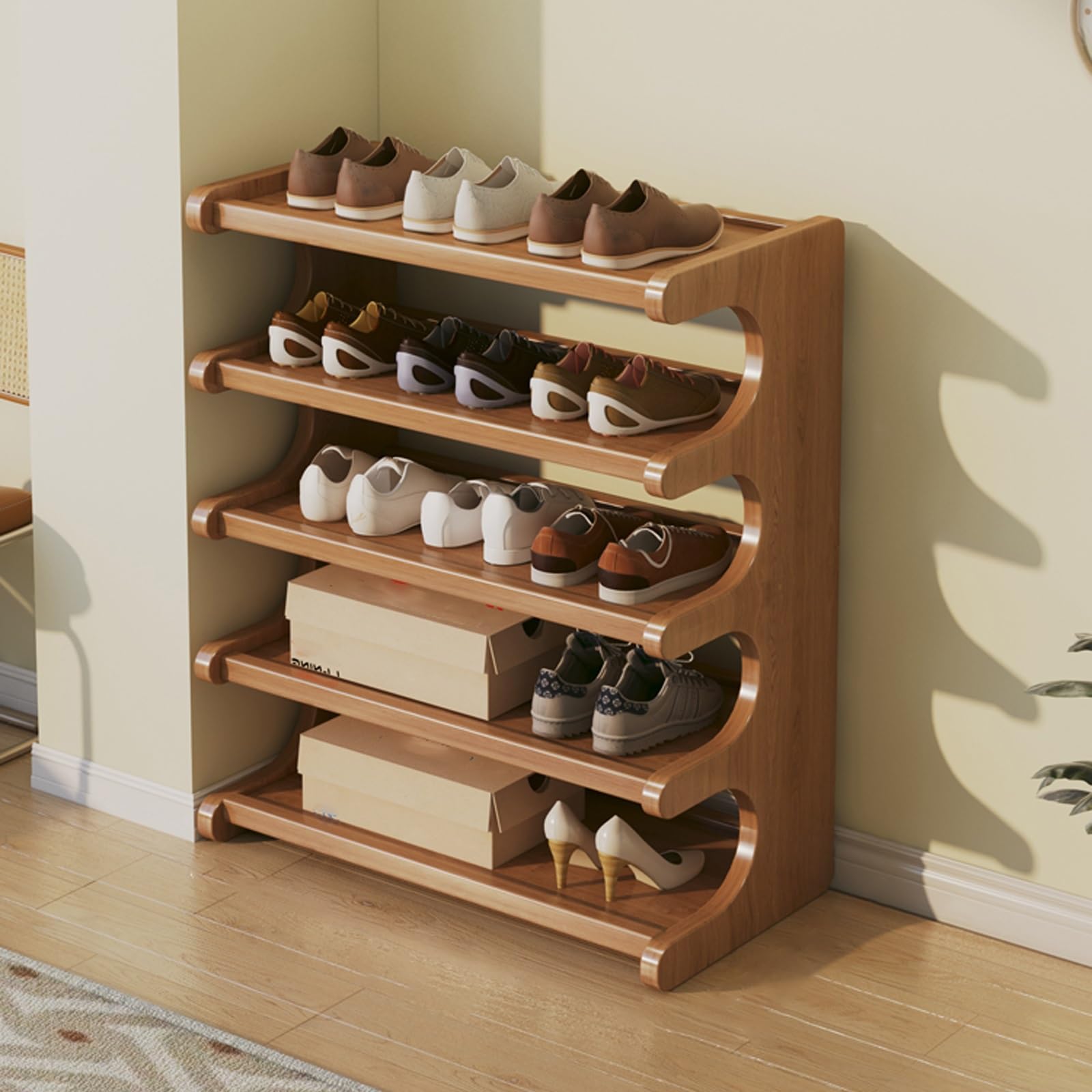 SVFOEBJM lyjc Racks, Tall Narrow lyjc Rack Organizer for Small Spaces, Multifunction Display Shelf, lyjc Rack for Entryway, Closet, Corner, Doorway, Space Saving lyjc Storage
