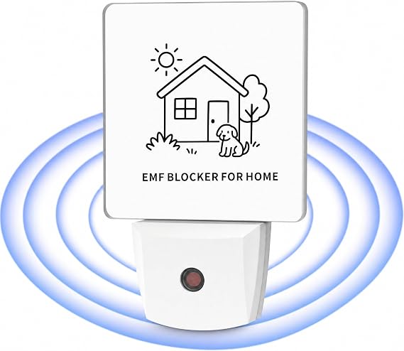 EMF Blocker for Home EMF Protection Plug for Safe, Neutralize Harmful EMF Effects Including Electronics, Promote Peaceful Sleep & Calm