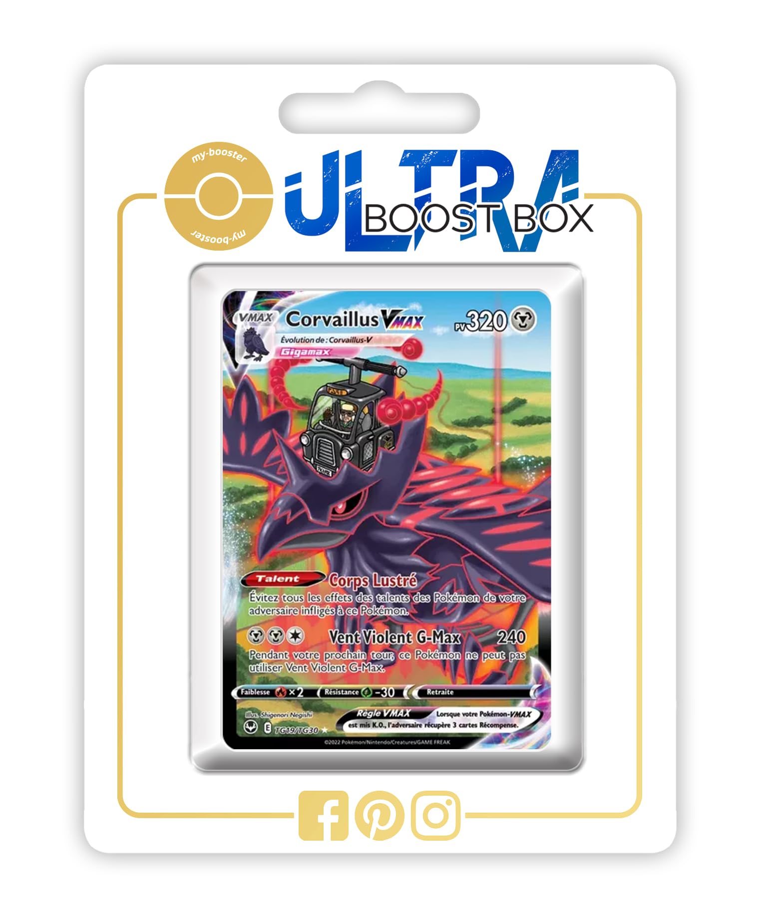 Coffret 10 Cartes Pokémon – Tempête Argentée – TG01/TG30 Full Art Secrète