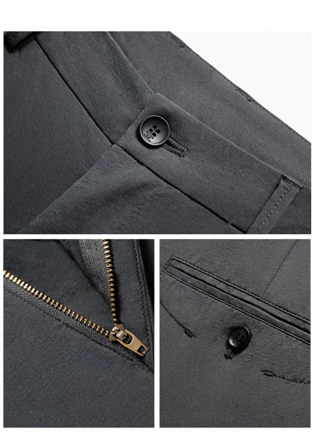 Vogrtcc Pantalones Casuales Elásticos Ajustados Delgados para Hombres Pantalones De Negocios