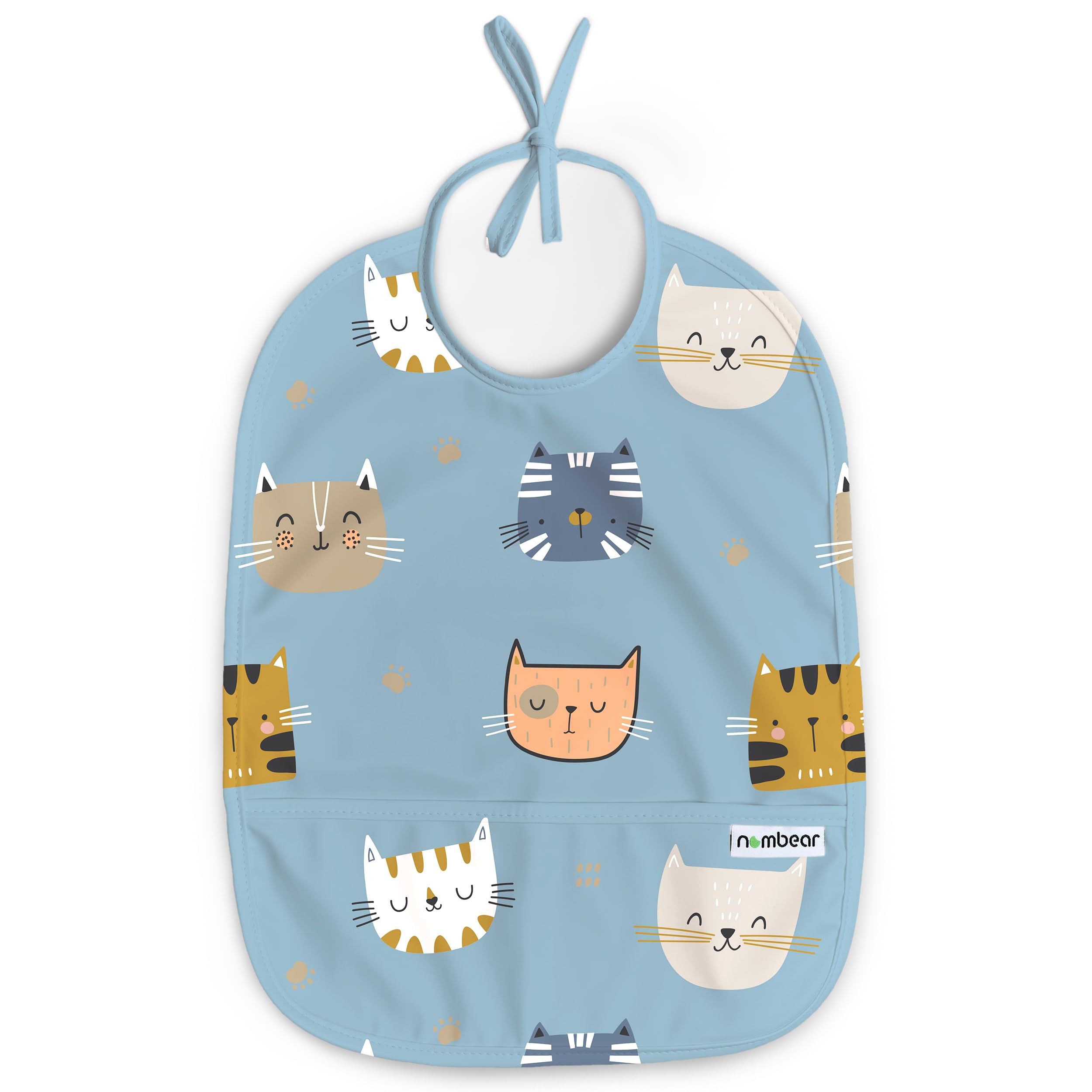 Nombear Wasserdichtes Lätzchen für Baby 6-12 Monate, 1 Packung - Beikost Baby Zubehör, Babylätzchen für BLW