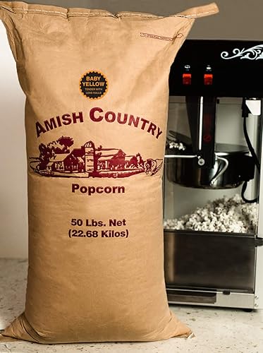 Miniatura 7 de Amish Country Popcorn Palomitas de maíz amarillo bebé de 50 libras  Anticuadas, sin OMG y sin gluten (bolsa de 50 libras)