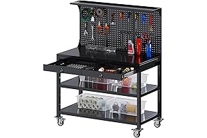 Sturdy and Spacious Husky Adjustable Workbench: A Workshop Essential