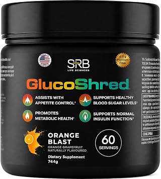 GLP 1 Drink Mix for Metabolism, Blood Sugar & Appetite Control | 60 Servings - Full 30 Day Supply | Orange Blast