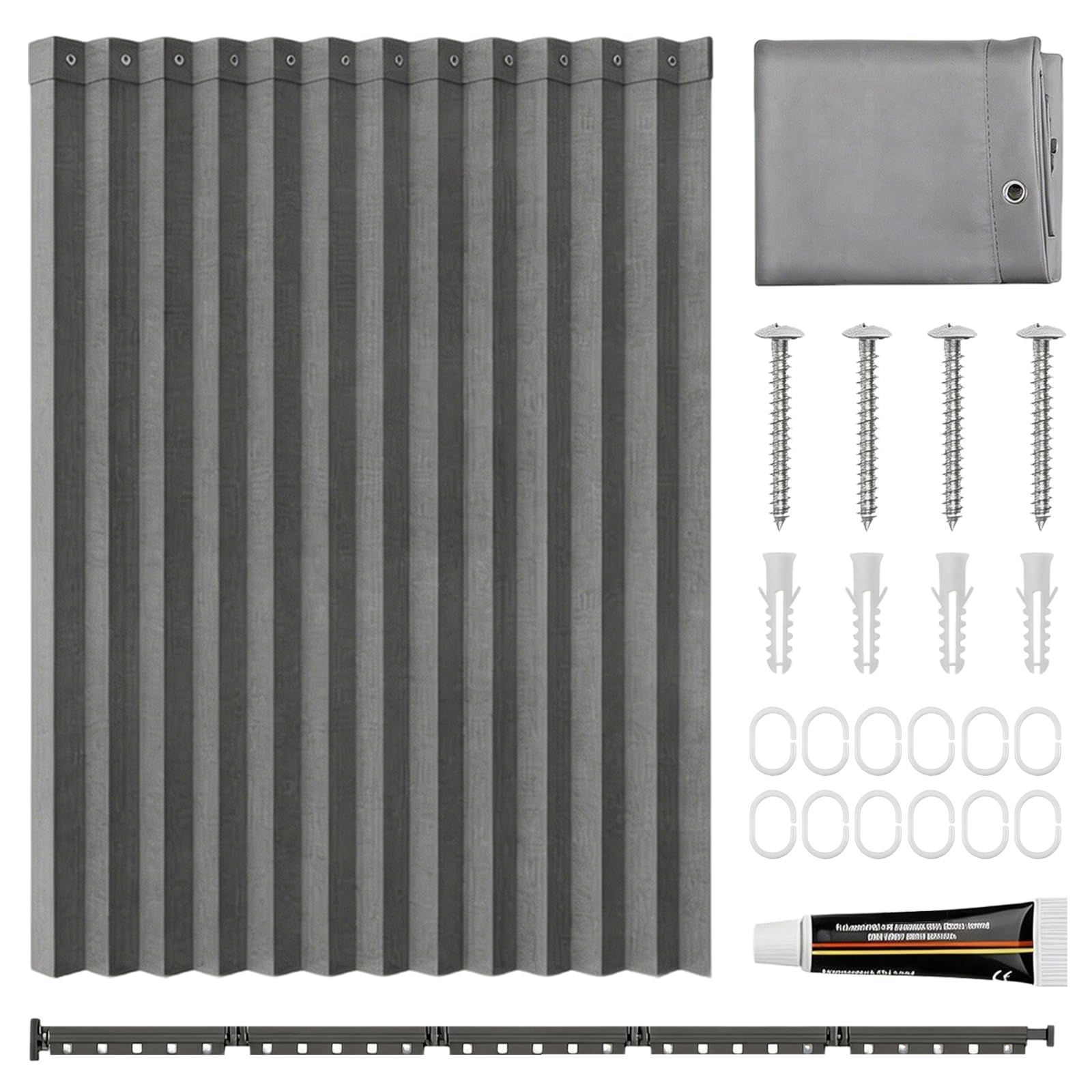 Barra Para Cortina De Ducha, 1,8x2 M Plegable No Requiere Taladrar Barra Para Cortina De Ducha Forma De L En Forma U O Recta Ideal Para BañO Caravana Apartamento HabitacióN De Alquiler O Residencia