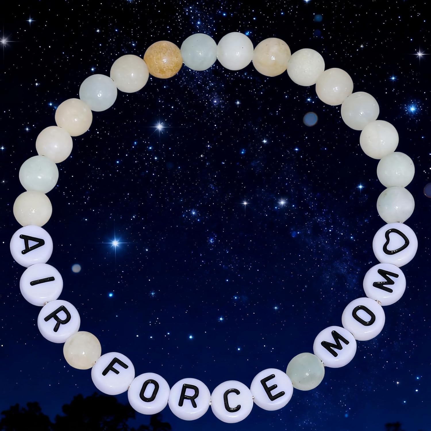 Kivosliviz Military Mom Bracelet Gifts for Women Air Force Jewelry Air Force Mom Gift - Image 7