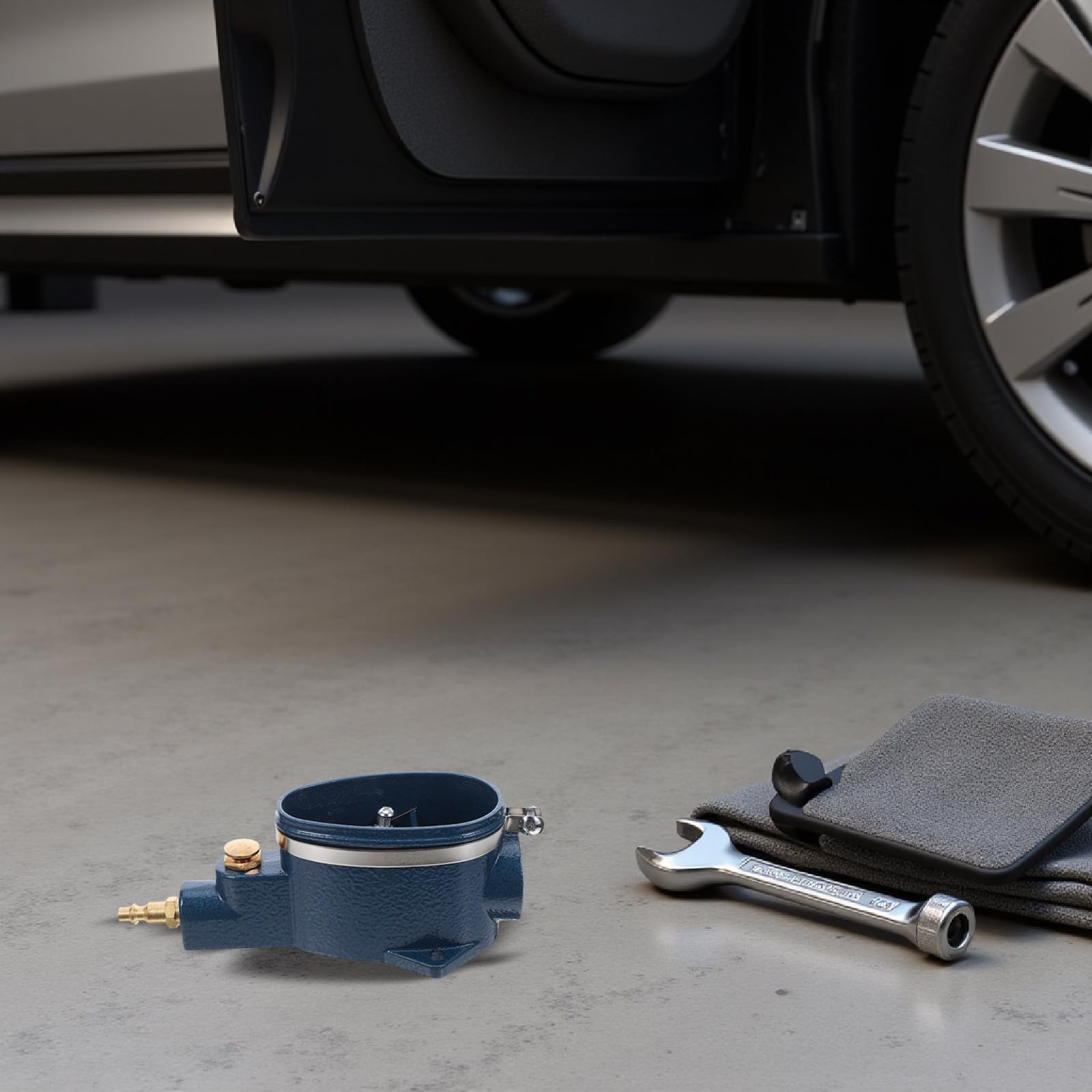 Gatuida Kit de Nettoyage Pneumatique pour Bougies D'allumage, Outil de Sablage, Compact et Portable, pour Élimination des Dépôts de Carbone, Entretien Automobile et Réparation Moteur,