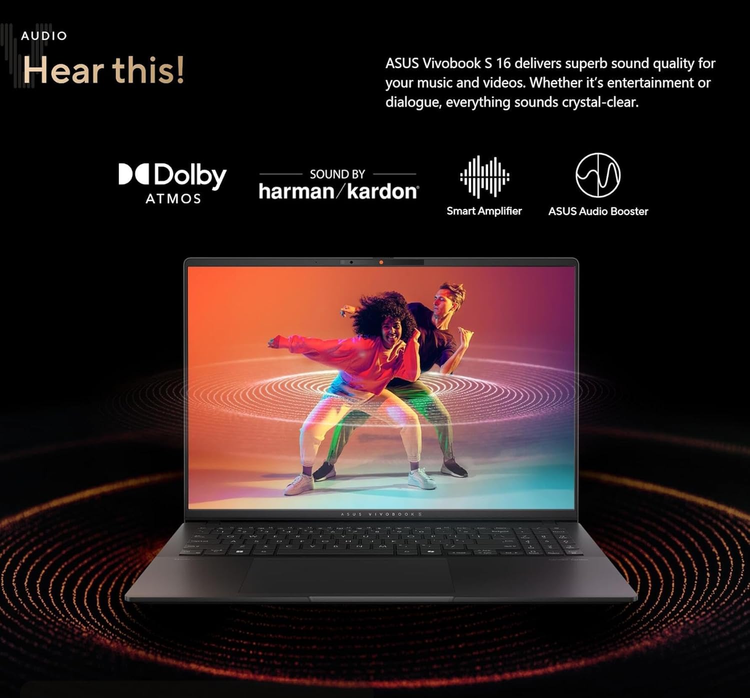 ASUS Vivobook S16 16" 3.2K OLED Laptop, AMD Ryzen AI 9 365 Beat Intel Ultra 7 155H, 32GB RAM | 4TB SSD -3200x2000 120Hz Display, RGB Backlit Keyboard, FHD Webcam, Copilot+ Windows 11