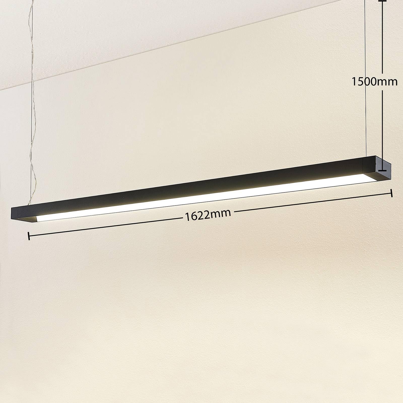 Arcchio LED Pendelleuchte Büro 162 cm, Hängelampe Büroleuchte 4000K Pendellampe Downlight Schreibtisch Hängeleuchte Deckenleuchte Bürolampe