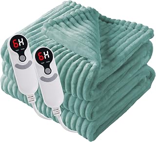 Sealy Electric Blanket Queen Size Heated Dual Control Auto Shutoff 84"x90" | Heated Blanket Queen Size 10 Heat Levels &