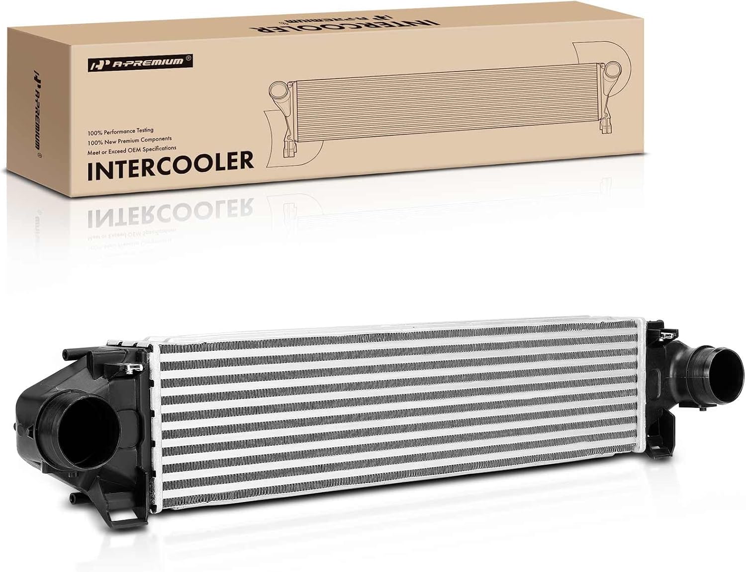 A-Premium Turbo Intercooler Compatible with Land Rover Discovery Sport 2015-2017, Evoque 2012-2017, 2.0L