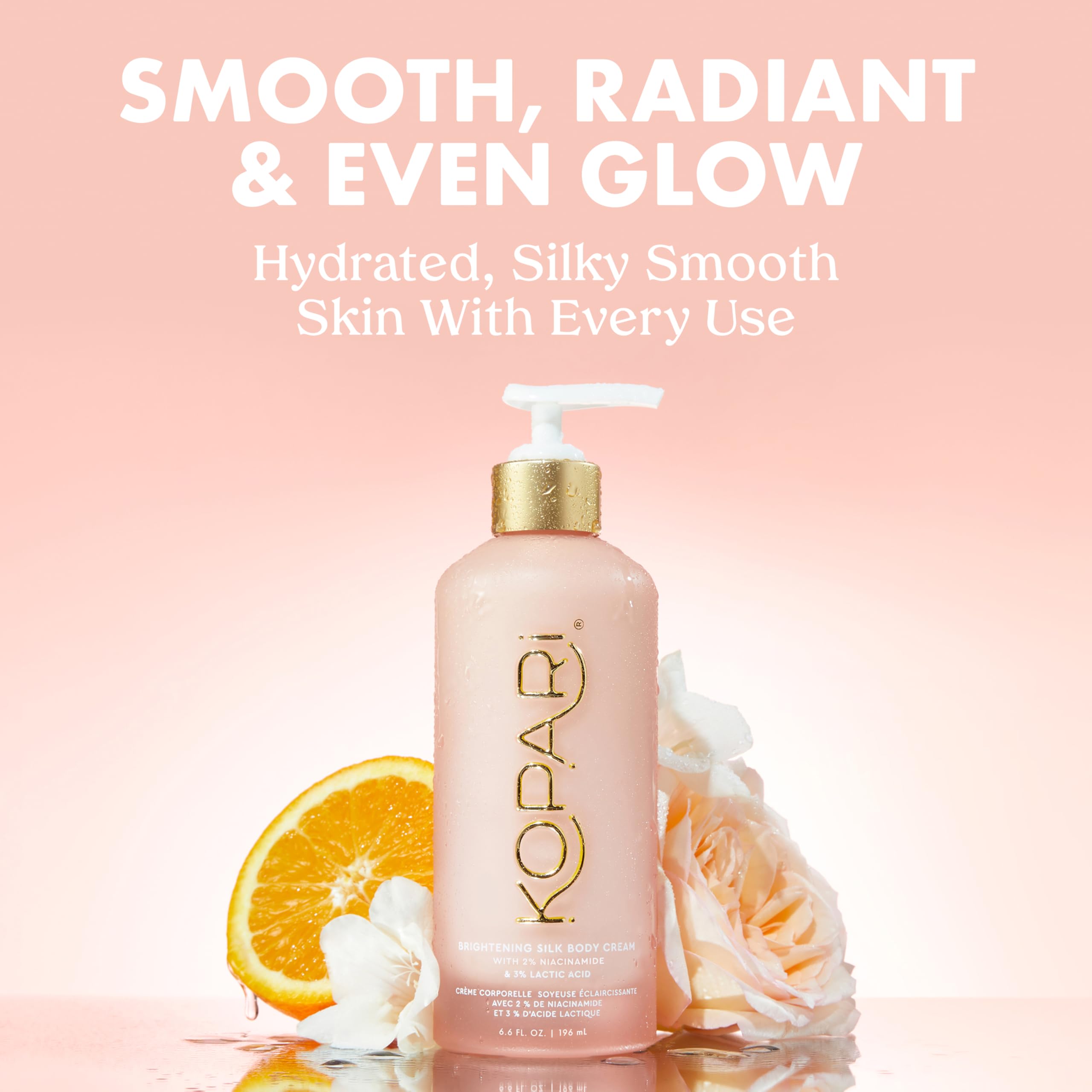 Kopari Brightening Silk Body Cream with Niacinamide, AHAs & Kakadu Plum
