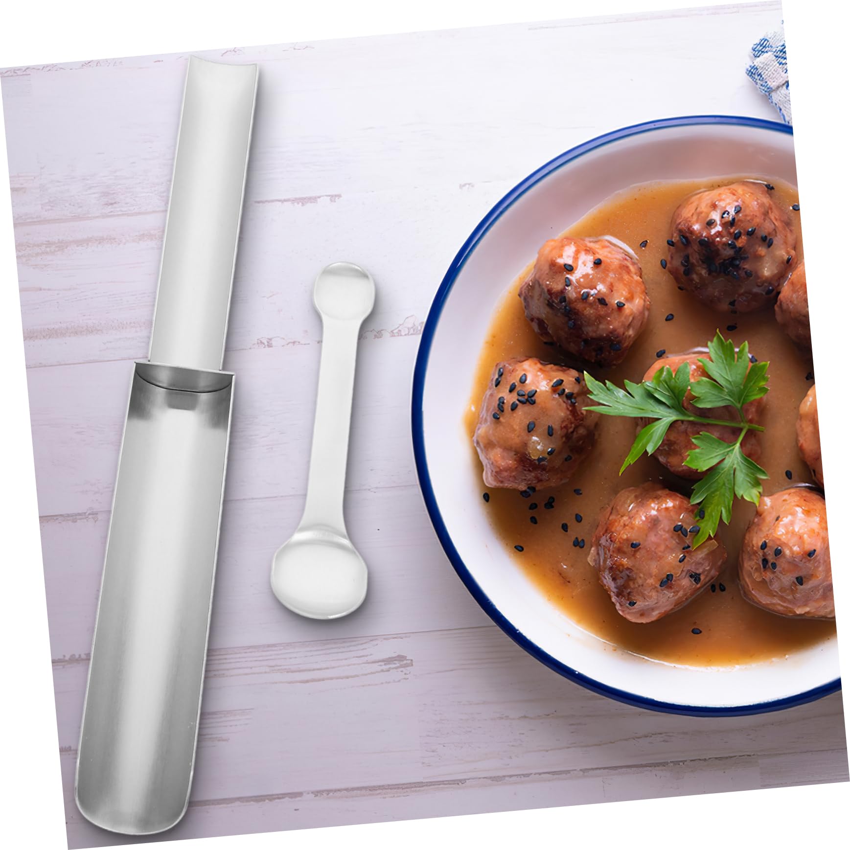 Stampo Per Polpette In Acciaio Inox | Per Polpette Di Carne, Pesce E Gamberetti | Utensile Cucina Professionale - Foto 5