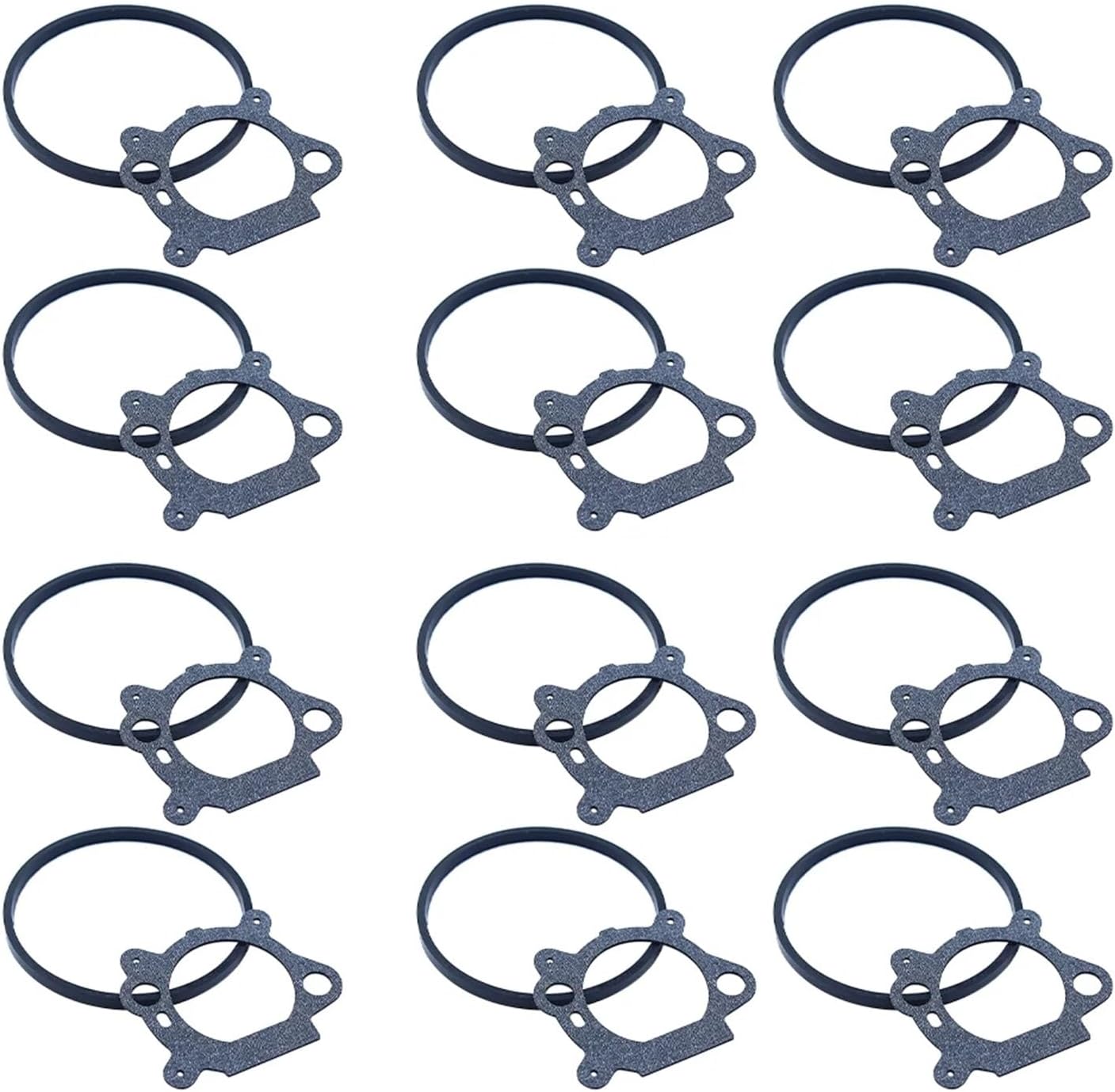 12Pcs Float Bowl Gasket Air Cleaner Mount Gasket Kit Replace for 693981 799871 799866 790845 272653 272653S