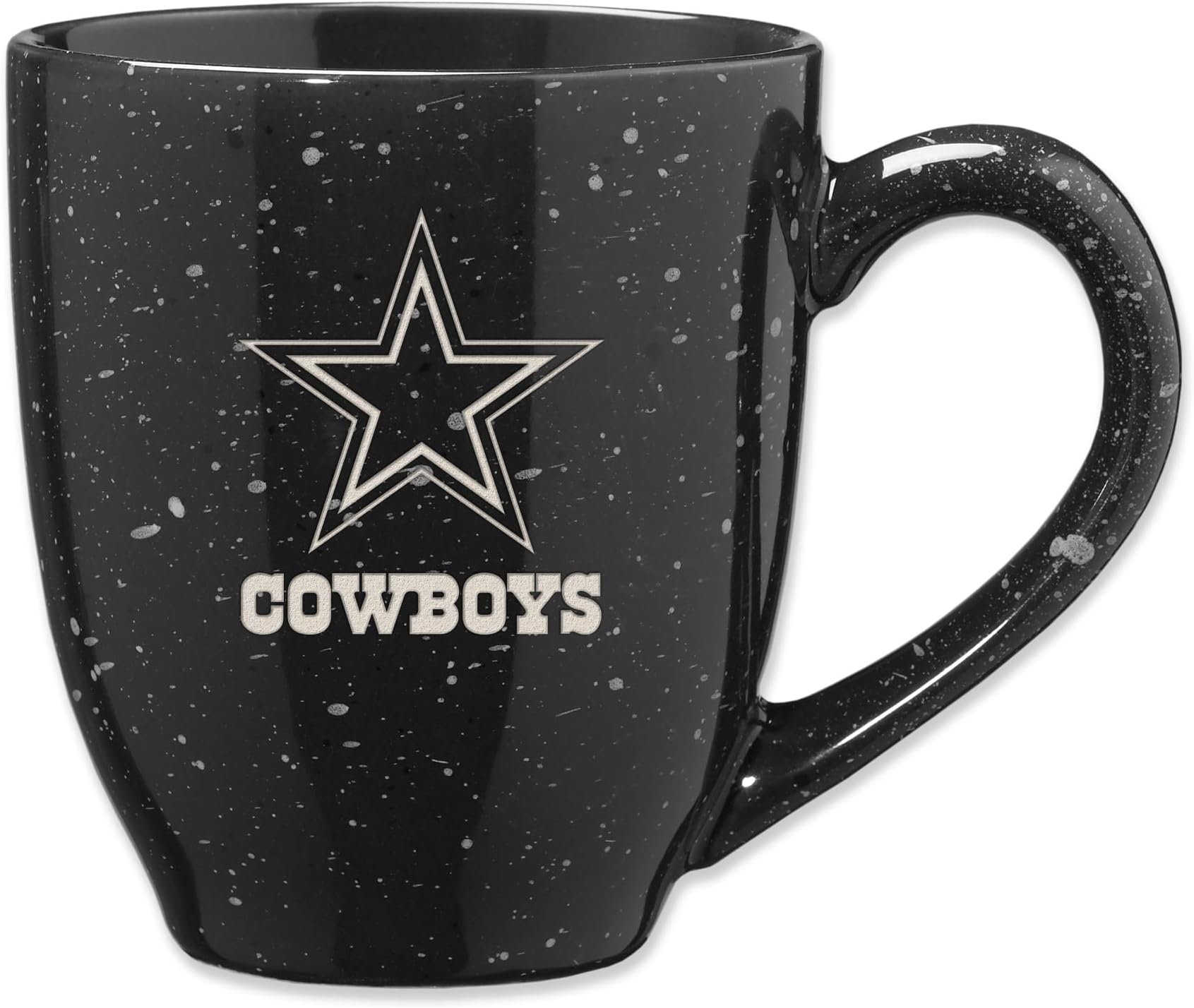 NFL Football 16 oz Team Color Laser Engraved Speckled Ceramic Coffee Mug