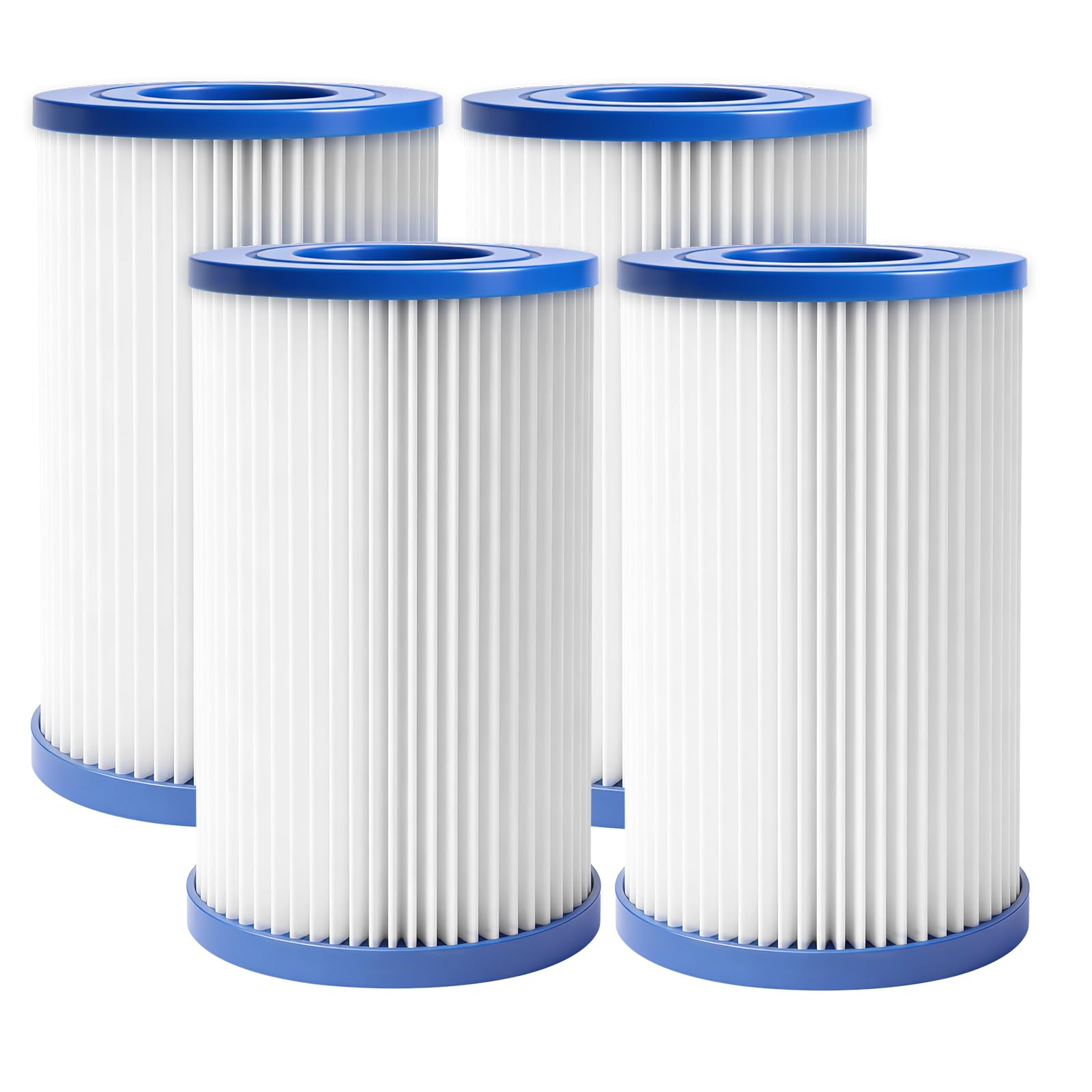 LBLVBNEWD 29012E PureSpa Type S2 Hot Tub Spa Filter Cartridge Replacement Compatible with Intex Various PureSpa Pool Models, 4 Pack