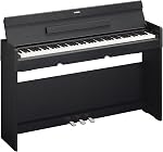 Yamaha Arius Series 88-Key Piano numérique pondéré Action droite, CFX Concert Grand Piano Voix, 3-Pedal Unité, Banc inclus, Design droit classique, Noir YDP145B