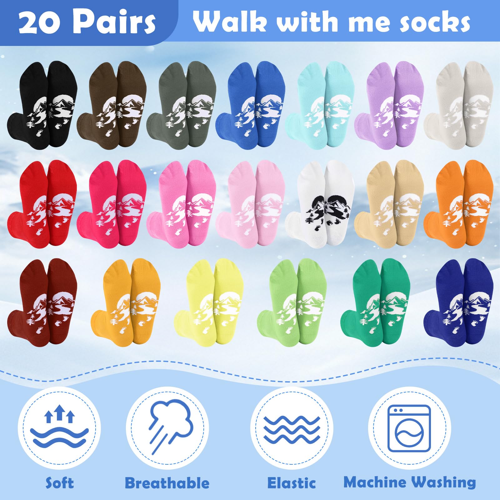 Janmercy Lds Sock Bulk Mormon Walk Me Christian 2026 Yw Theme Gift Set for Church Youth Groups Sister Missionary Young Women