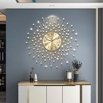 Extra Large Wall Clocks for Living Room Big Modern Clock Silent