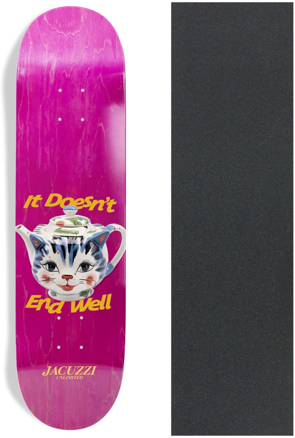 JacuzziUnlimited Skateboard Deck Tea Pot 8.125" x 31.6" with Grip