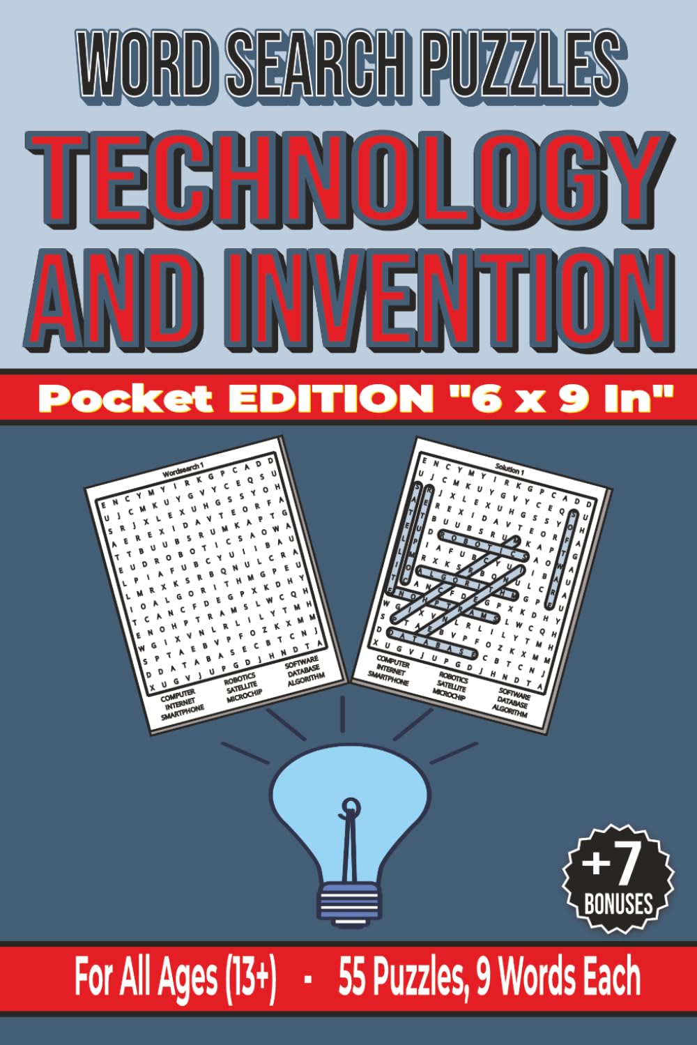 Technology and Invention - Word Search Puzzles - Pocket: Screen-Free! Challenging Activity for All Ages 13+ (Word Searches | Pocket Format)