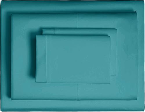 THREAD SPREAD Viscosa de sábanas de bambú, juego de 5 piezas, sábanas para cama dividida tamaño King, con sábana bajera de bolsillo profundo,