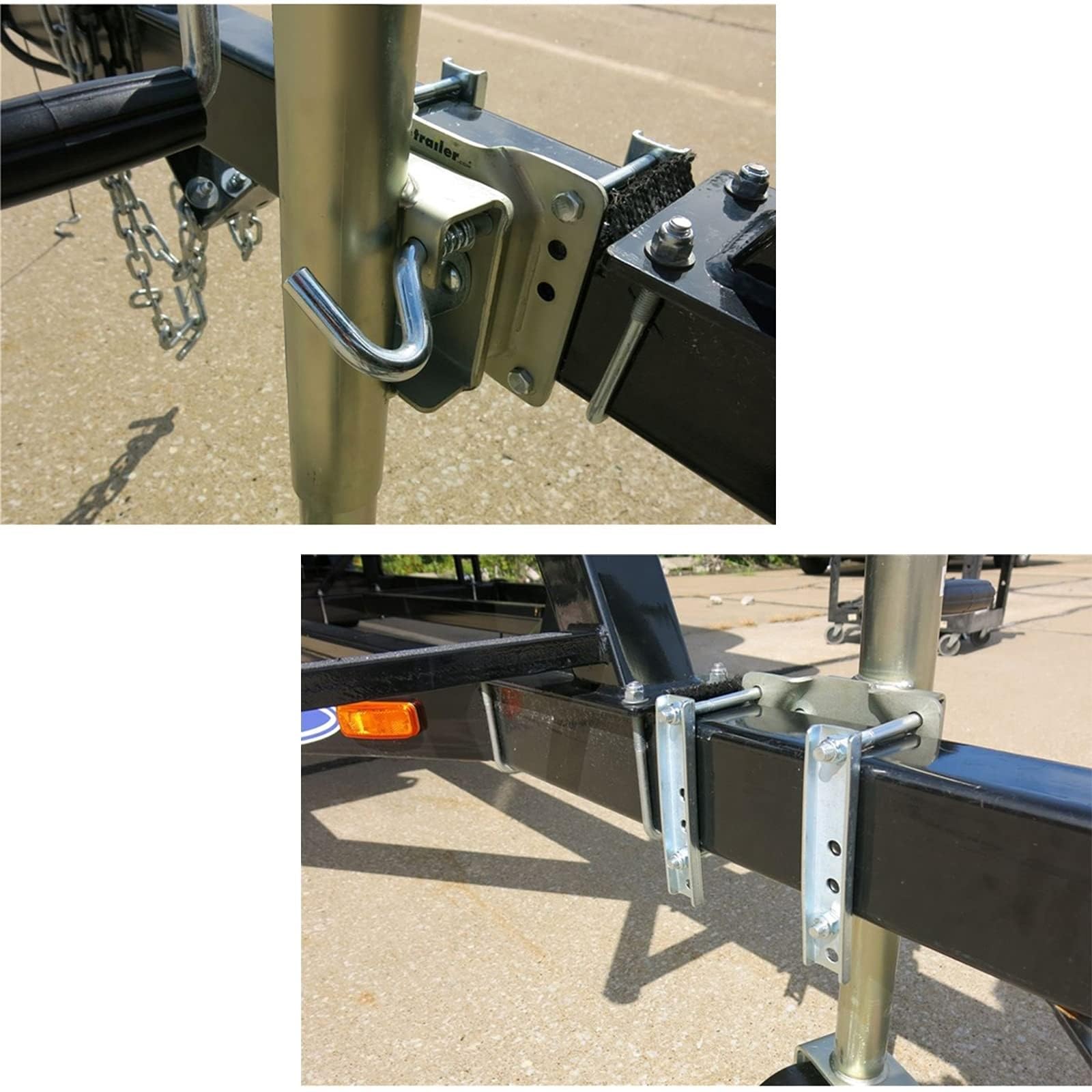 Stützfuß Anhänger Abstellstützen - Schwerlast Anhänger Stützrad, Schwenkbares Stützrad Für Anhänger, Stützrad Für Wohnwagen, Anhängerheber Mit 15cm Rad, Tragkraft 540kg, Einziehbar 25cm