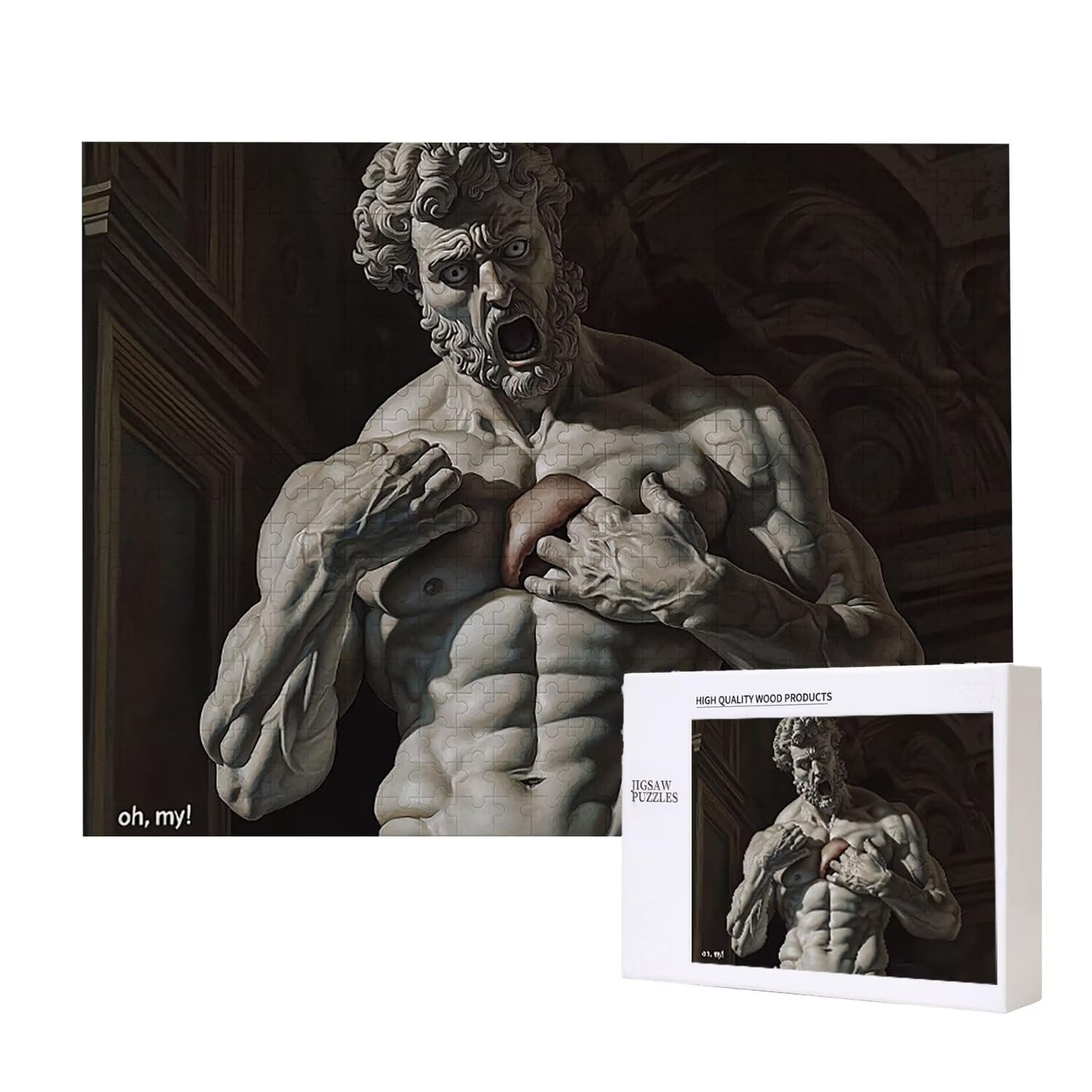 Puzzle in Legno per Adulti 3000 Pezzi | greco Zeus| Giocattoli Educativi | Puzzle Adulti E Famiglie Decor | Dimensione Di 122x80cm | Regalo Adultis | Regali Natale (Formato: 48.8x32in) o-804