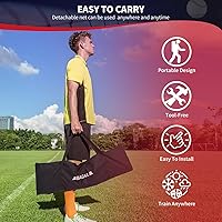 Vista 8 de BAGAIL 7x7 ft Baseball & Softball Practice Net with Bow Frame for Batting, Hitting, Pitching, Portable Baseball Throwing Net with Strike Zone, Carry