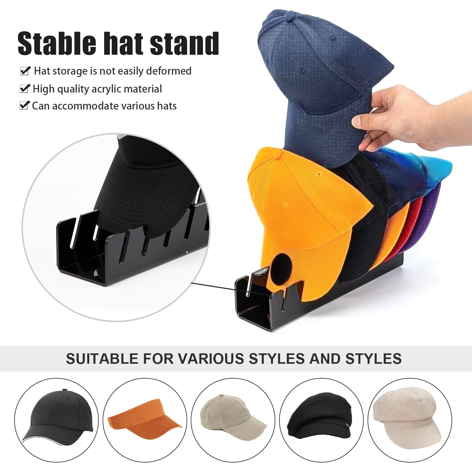Portacappelli Da Parete In Metallo, Supporto Multifunzione Per Cappelli, Caschi E Palloni, Design Minimalista Per Spazi Piccoli