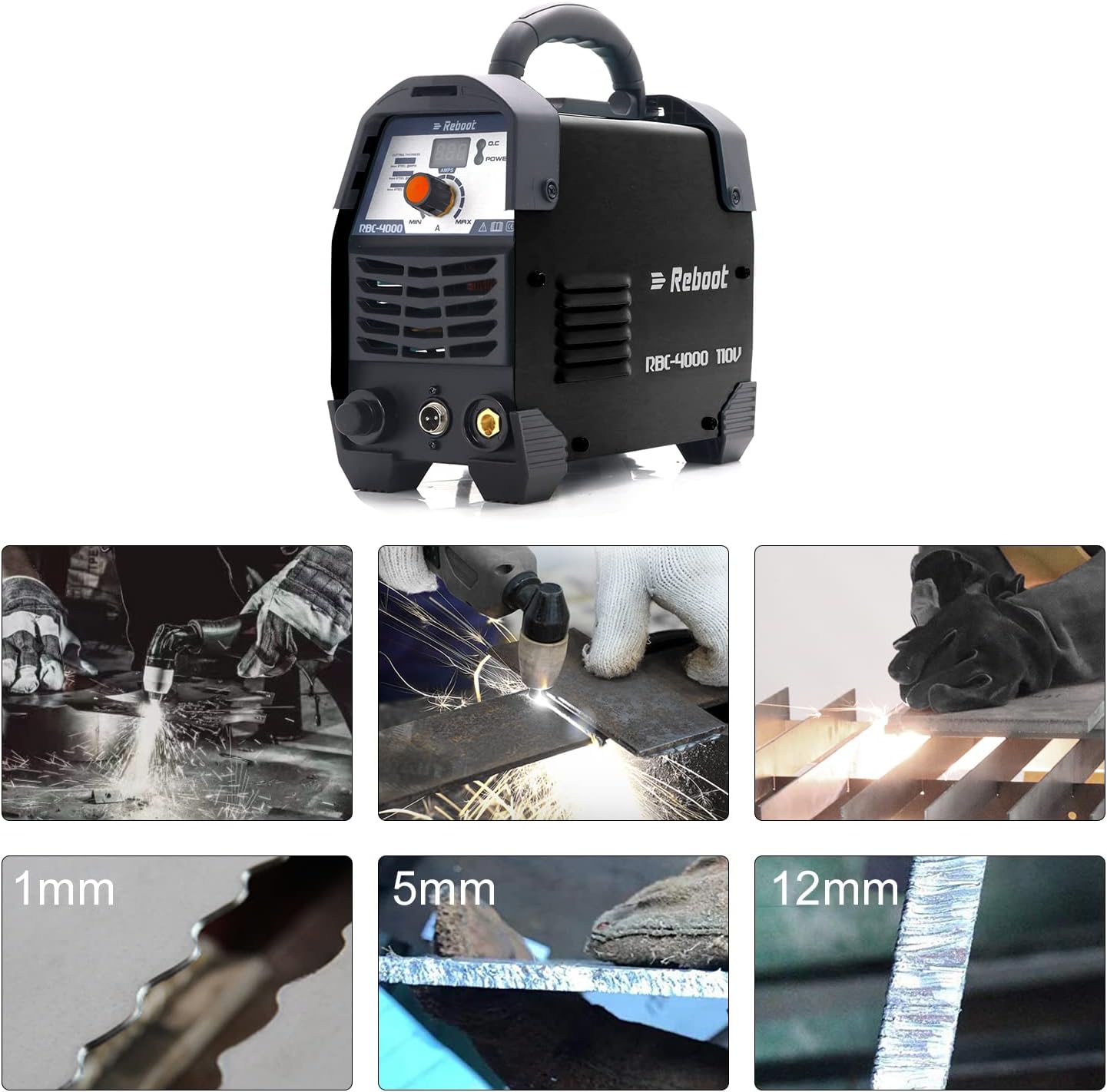 Examples of plasma cutting on various metal thicknesses