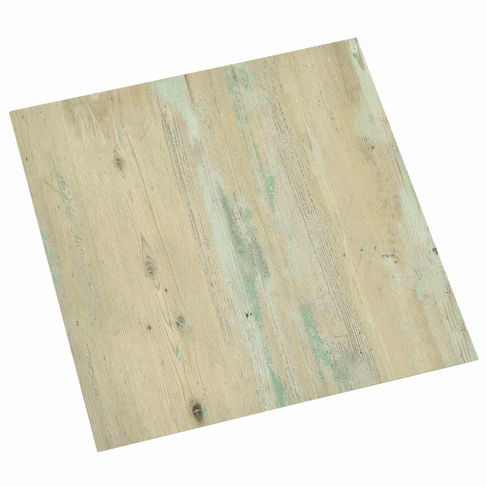 Lot de 20 dalles de sol autocollantes en PVC - 30,5 x 30,5 cm - Marron clair - Aspect bois moderne pour salon et chambre à coucher - Kit facile d'entretien pour rénovation rapide