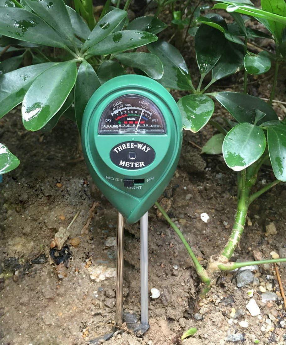 sooloon 3 in 1 Soil Tester Moisture Meter, Light and PH
