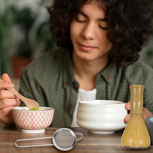 Miniatura 6 de Juego de 3 batidores de resina de matcha fáciles de limpiar, herramientas de bambú para una agitación perfecta, adecuado para hacer matcha de grado